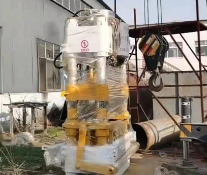 浙江宁波ZY500全自动液压砖机发货
